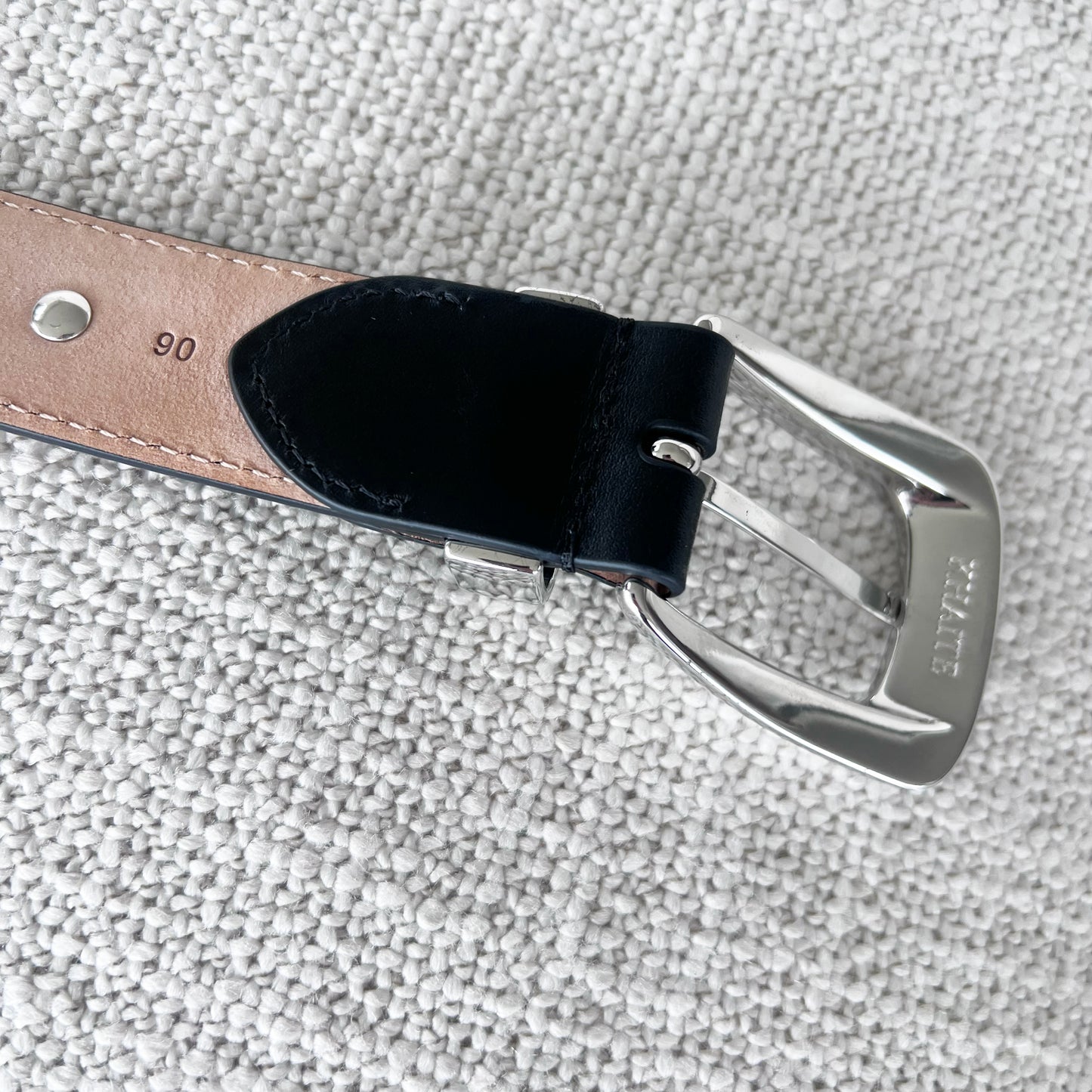 Khaite "Benny" Studded Belt in Black, size 90