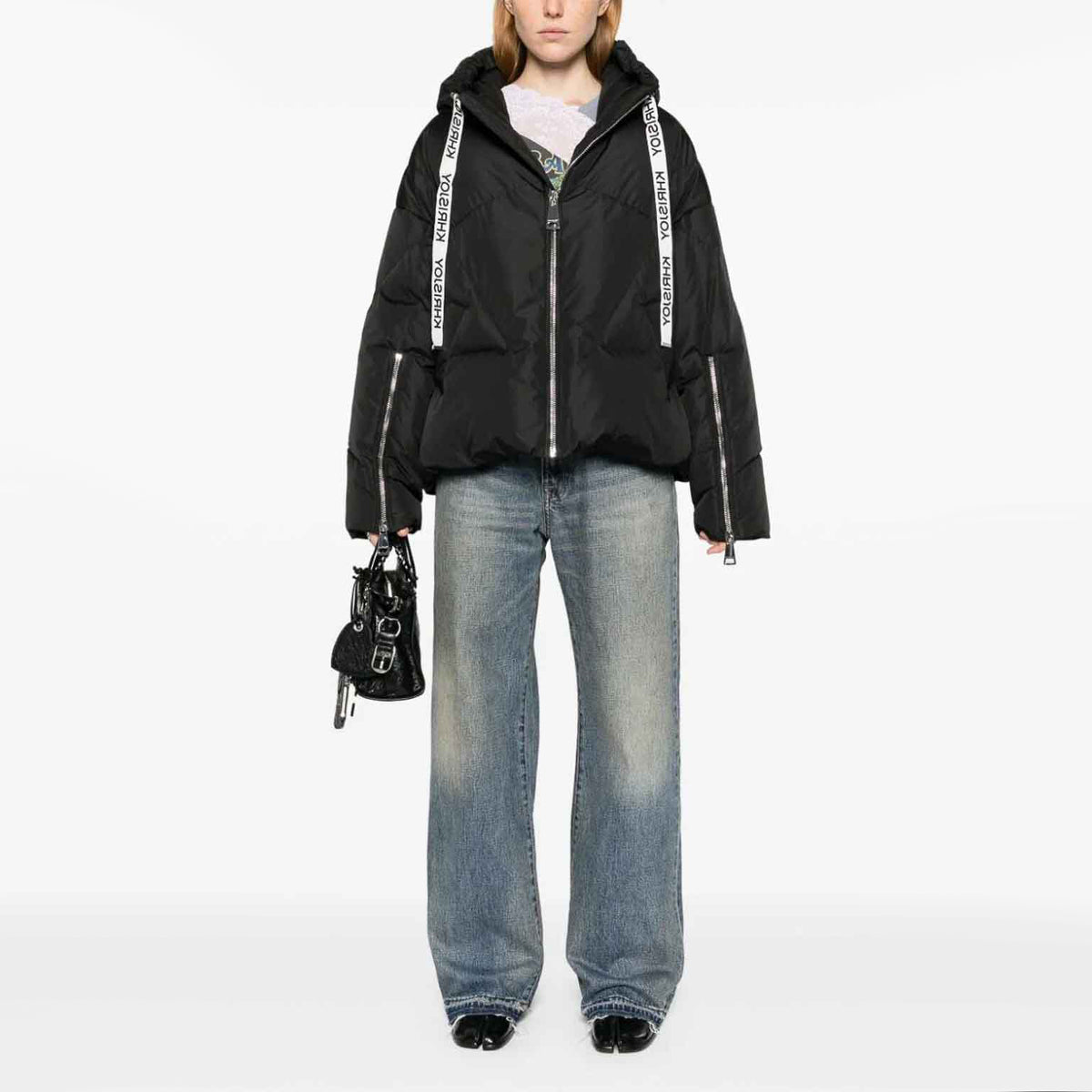 Khrisjoy "Iconic" Puffer Jacket in Black, size "1" (fits M/L)