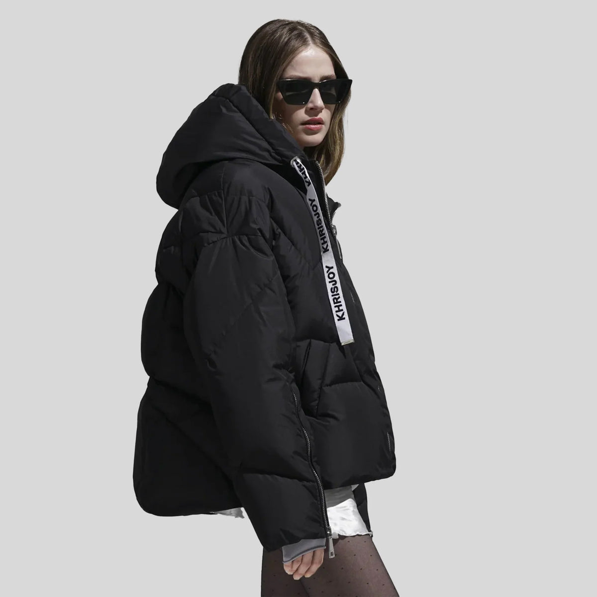 Khrisjoy "Iconic" Puffer Jacket in Black, size "1" (fits M/L)