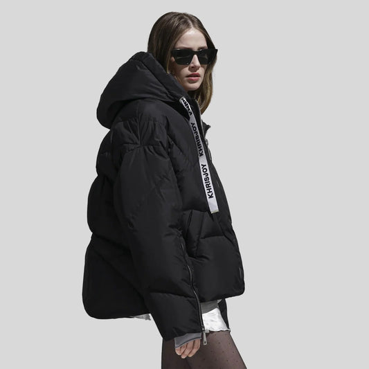 Khrisjoy "Iconic" Puffer Jacket in Black, size "1" (fits M/L)