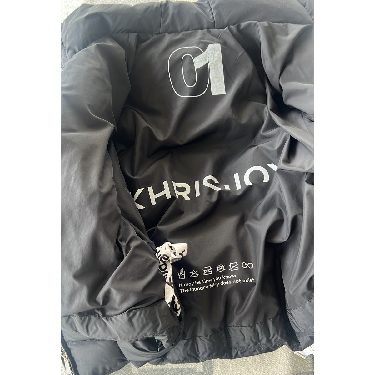 Khrisjoy "Iconic" Puffer Jacket in Black, size "1" (fits M/L)