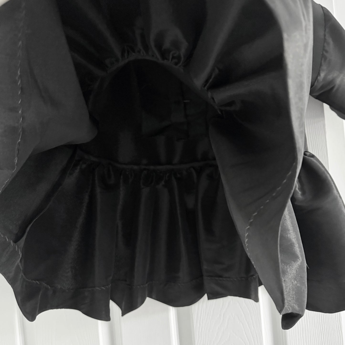 Kika Vargas Black Peplum Top, size Medium