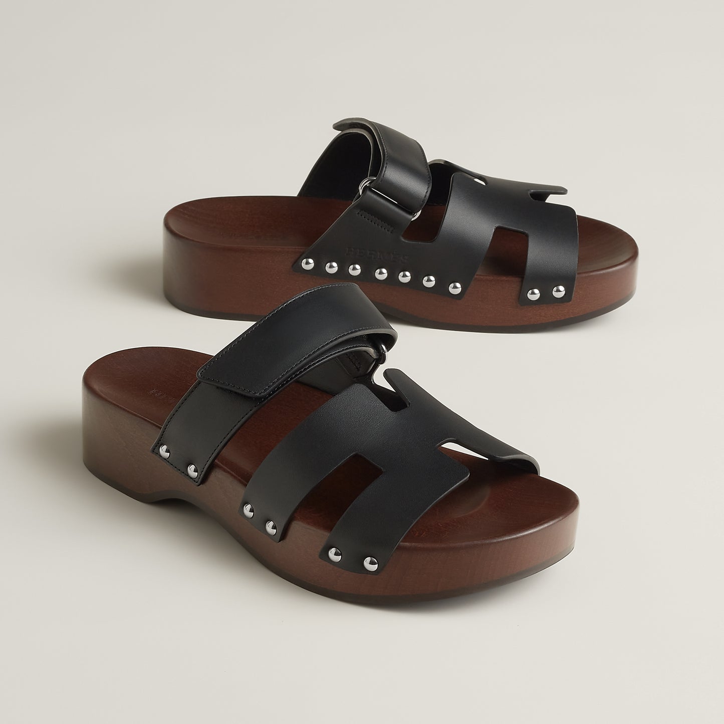 Hermes "Kos" Clogs in Black, size 41