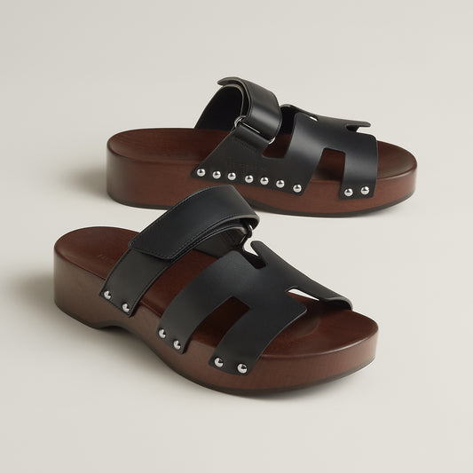 Hermes "Kos" Clogs in Black, size 41