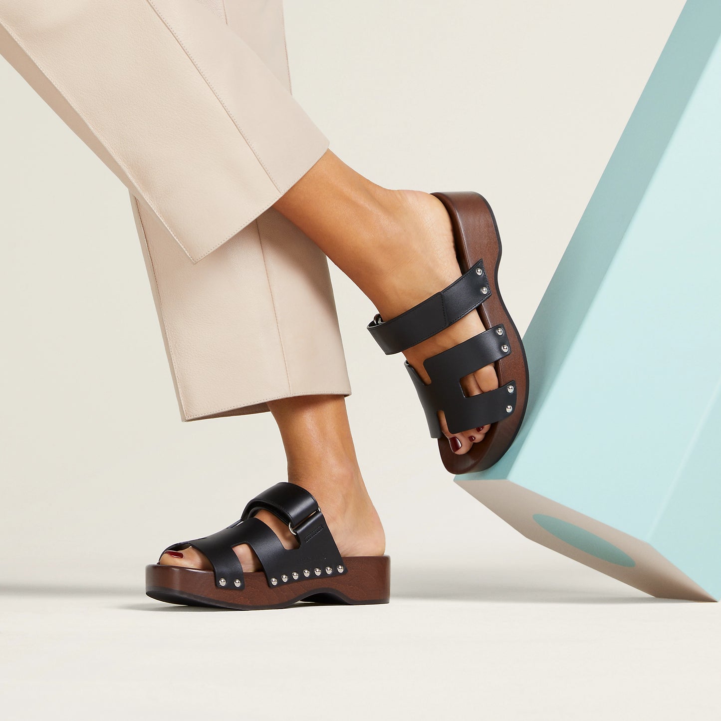 Hermes "Kos" Clogs in Black, size 41