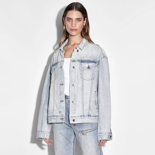 Ksubi "Karma" Oversize Denim Jacket, size Medium
