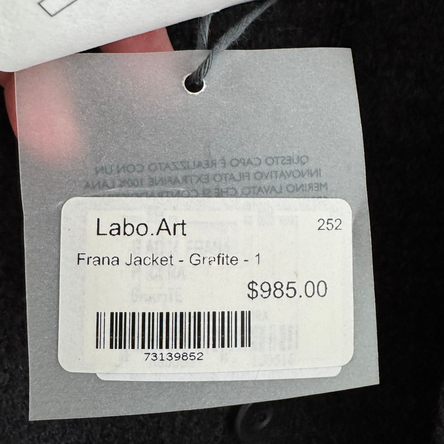 Labo Art "Frana" Coat in Grey, size "1"