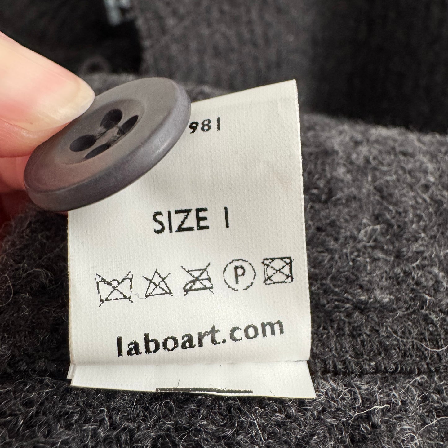 Labo Art "Frana" Coat in Grey, size "1"