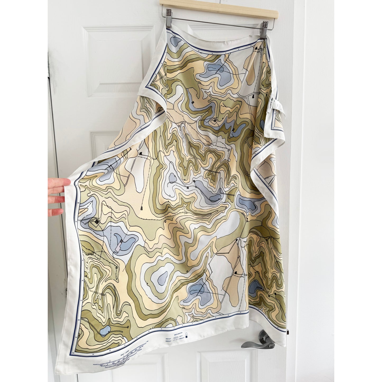 Lacoste "Chantaco" Print Scarf