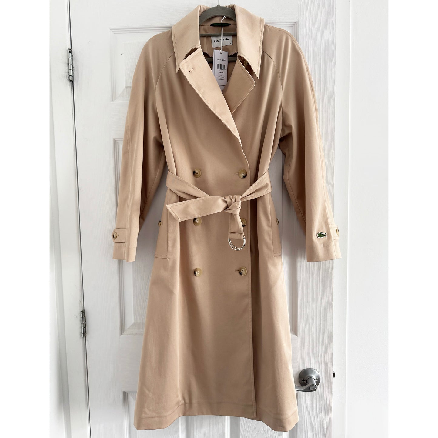 Lacoste Trench Coat, size 36/US4