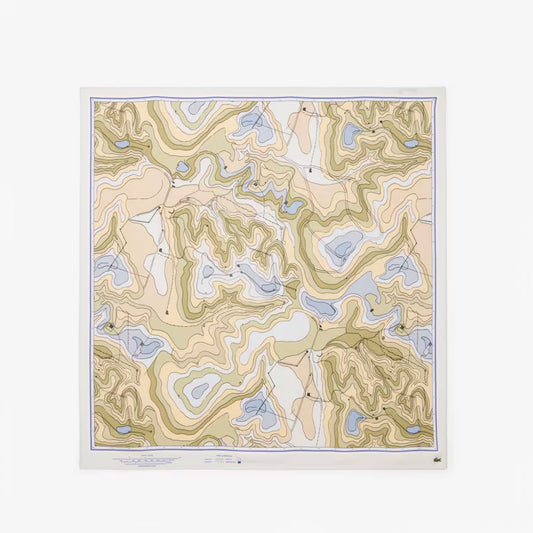 Lacoste "Chantaco" Print Scarf