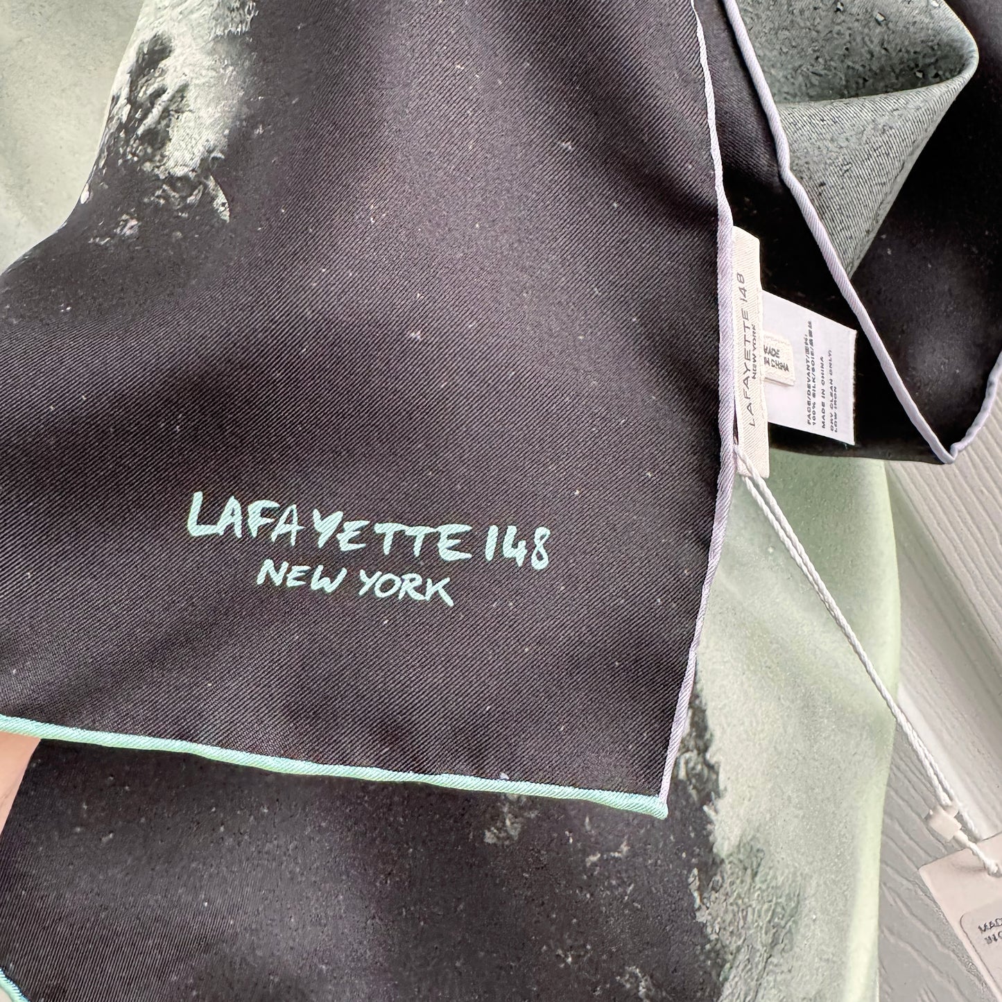 Lafayette 148 Printed Silk Scarf