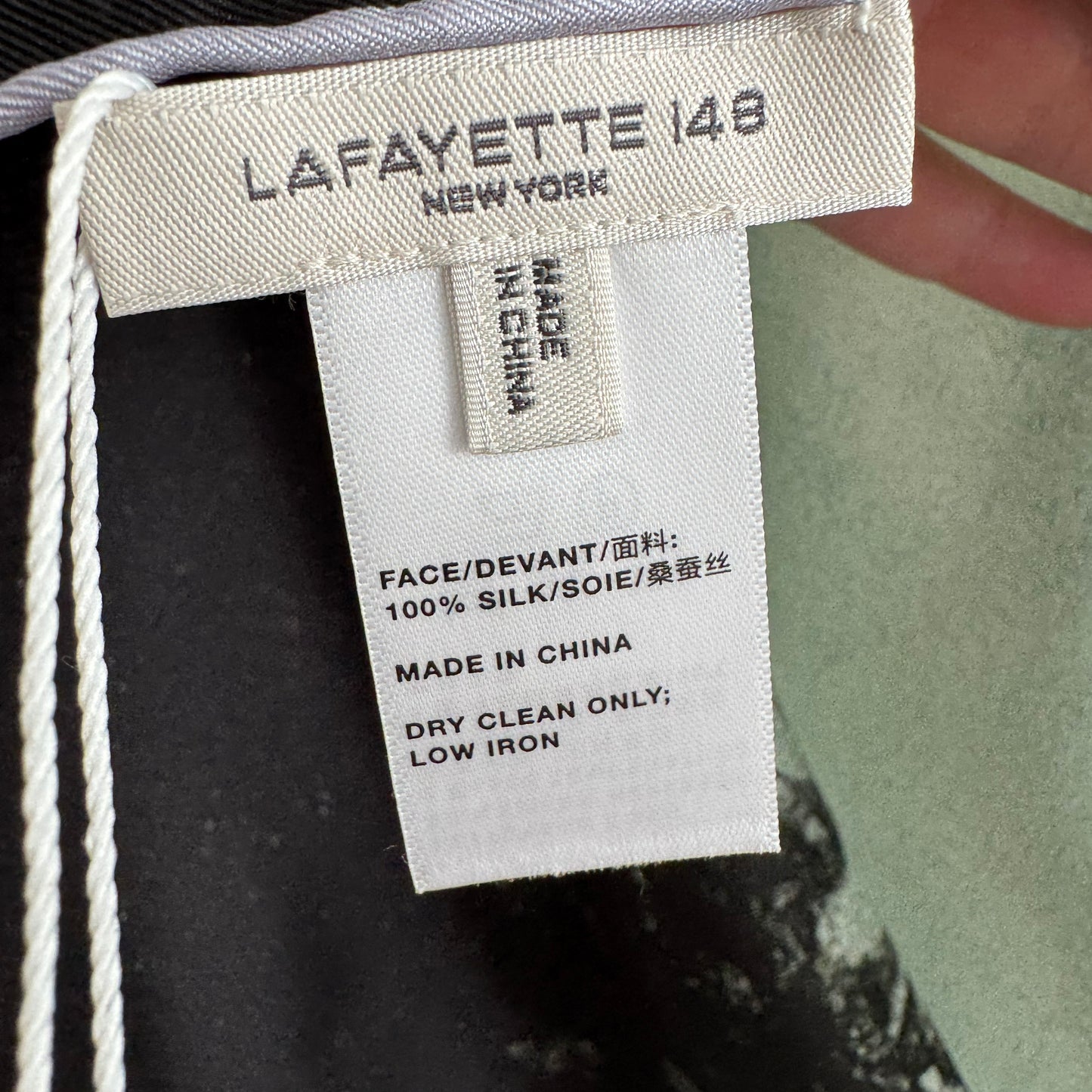 Lafayette 148 Printed Silk Scarf