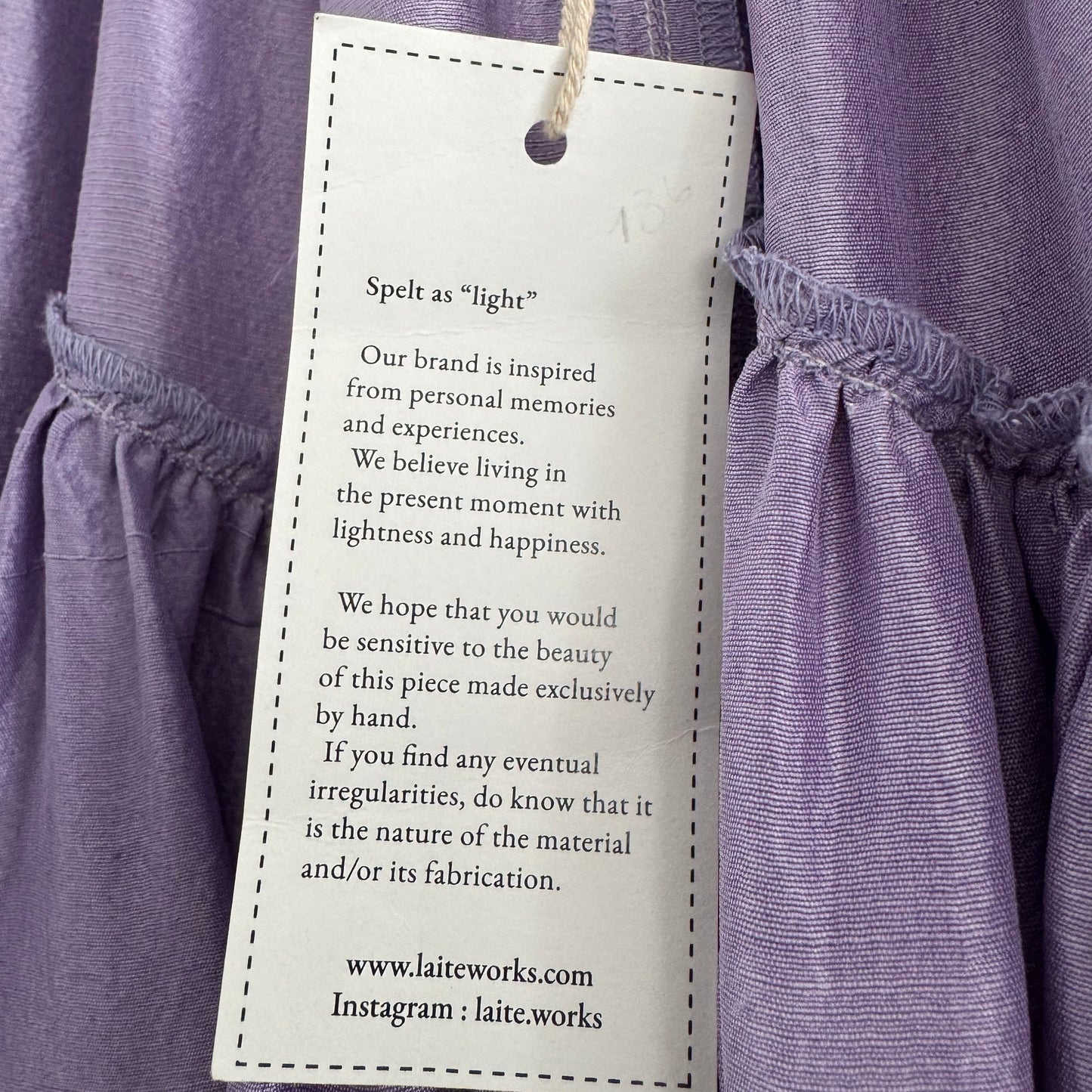 Laïte "Cress" Silk Skirt in Lilac, One size only (fits XS-M)