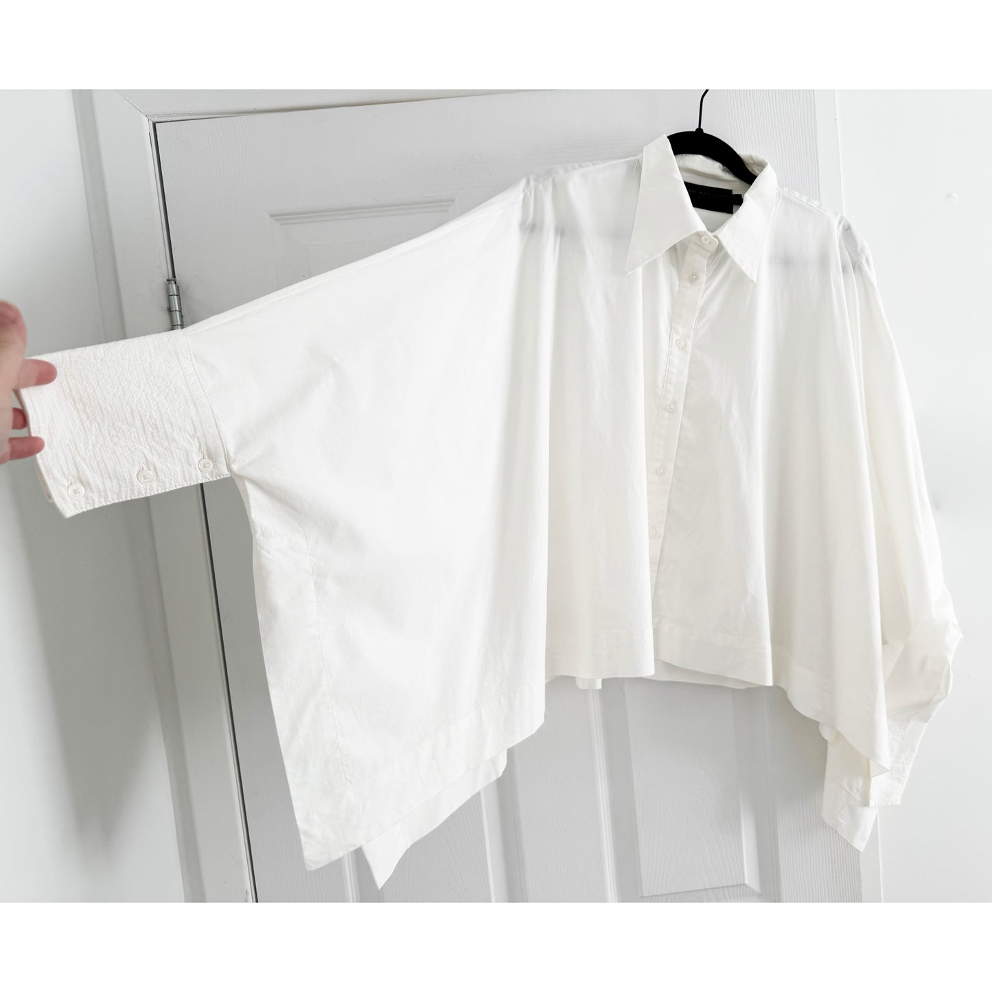 Lauren Bagliore Oversize White Shirt, size Small
