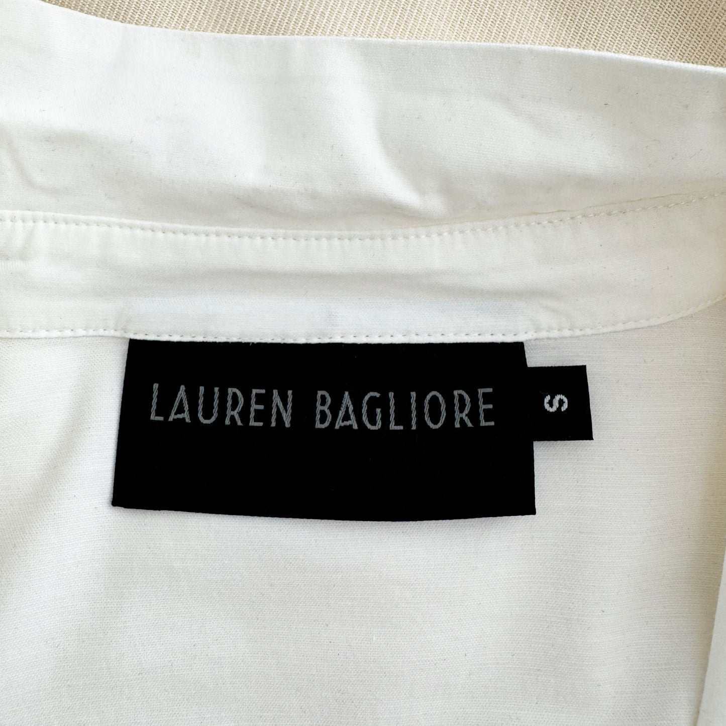 Lauren Bagliore Oversize White Shirt, size Small