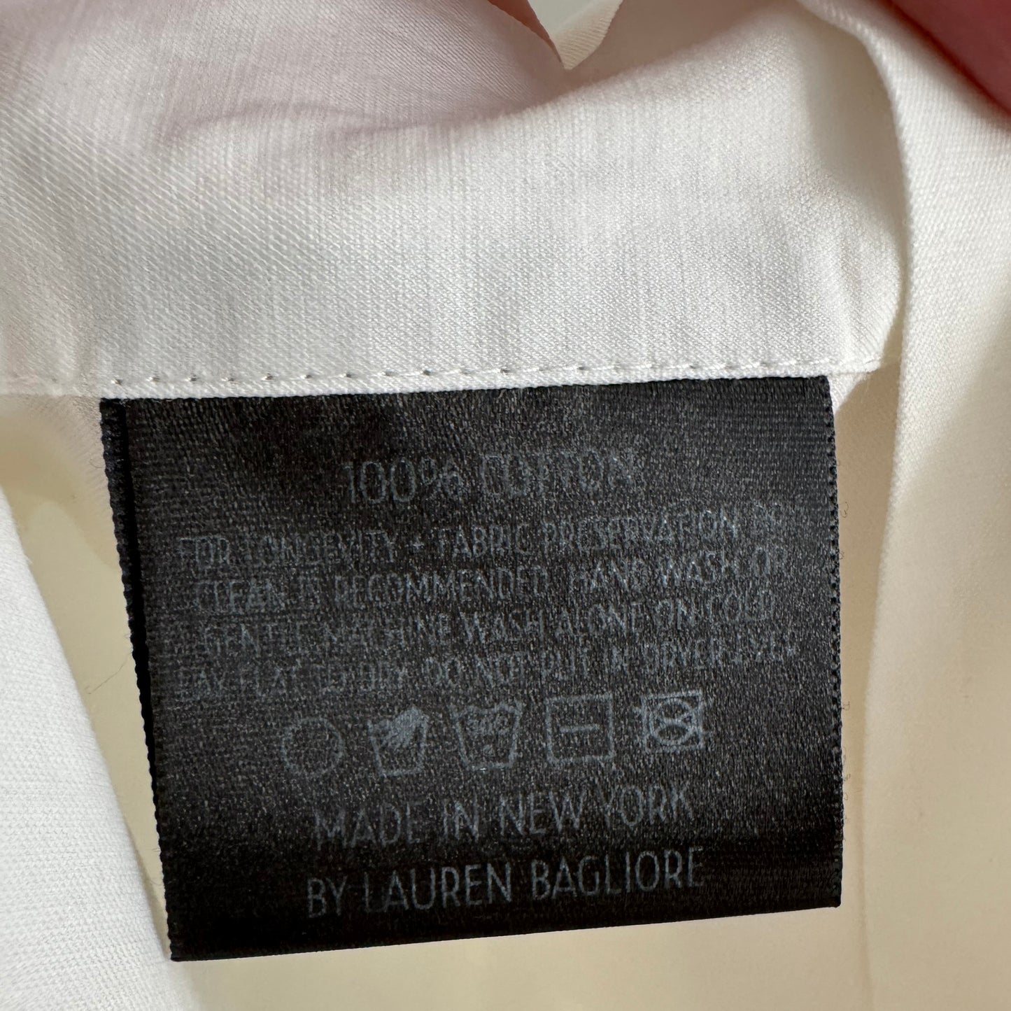 Lauren Bagliore Oversize White Shirt, size Small