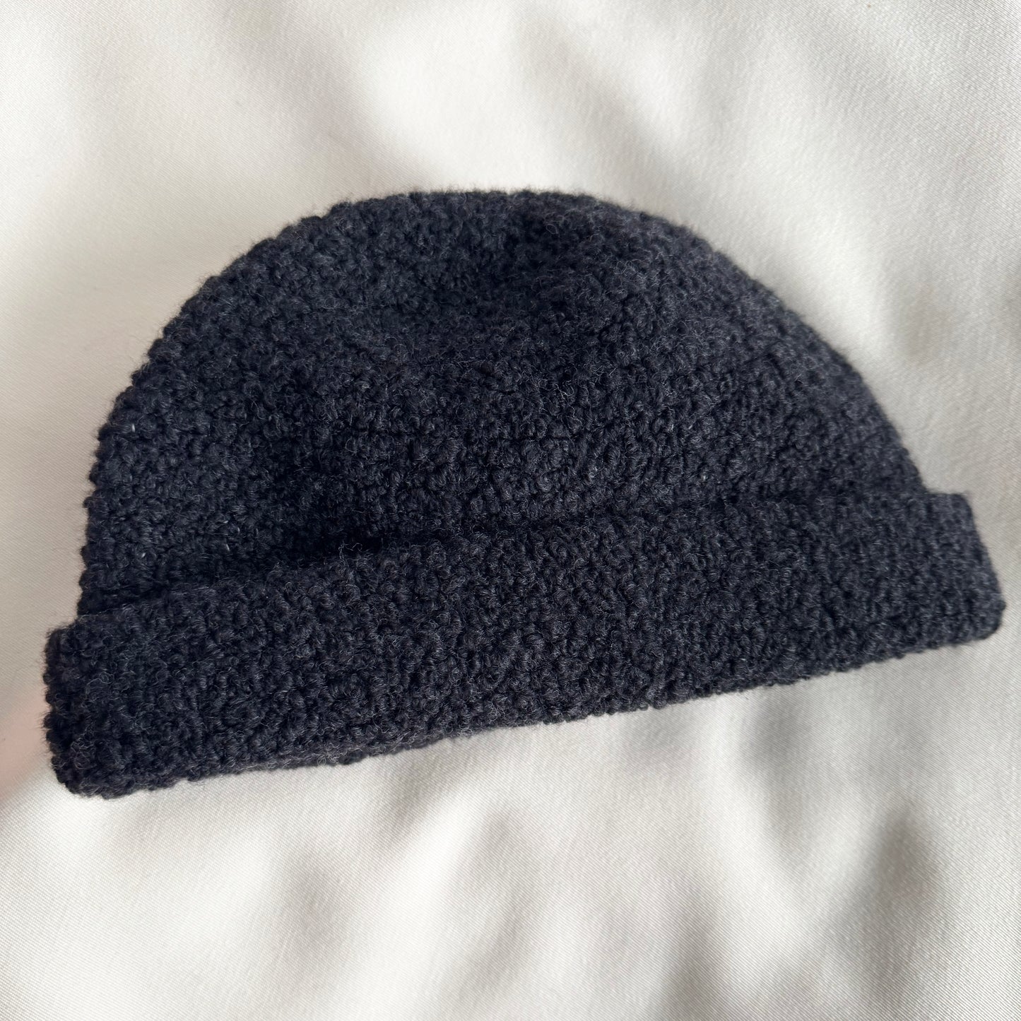 Lauren Manoogian Bouclé Knit Toque in Black Melange