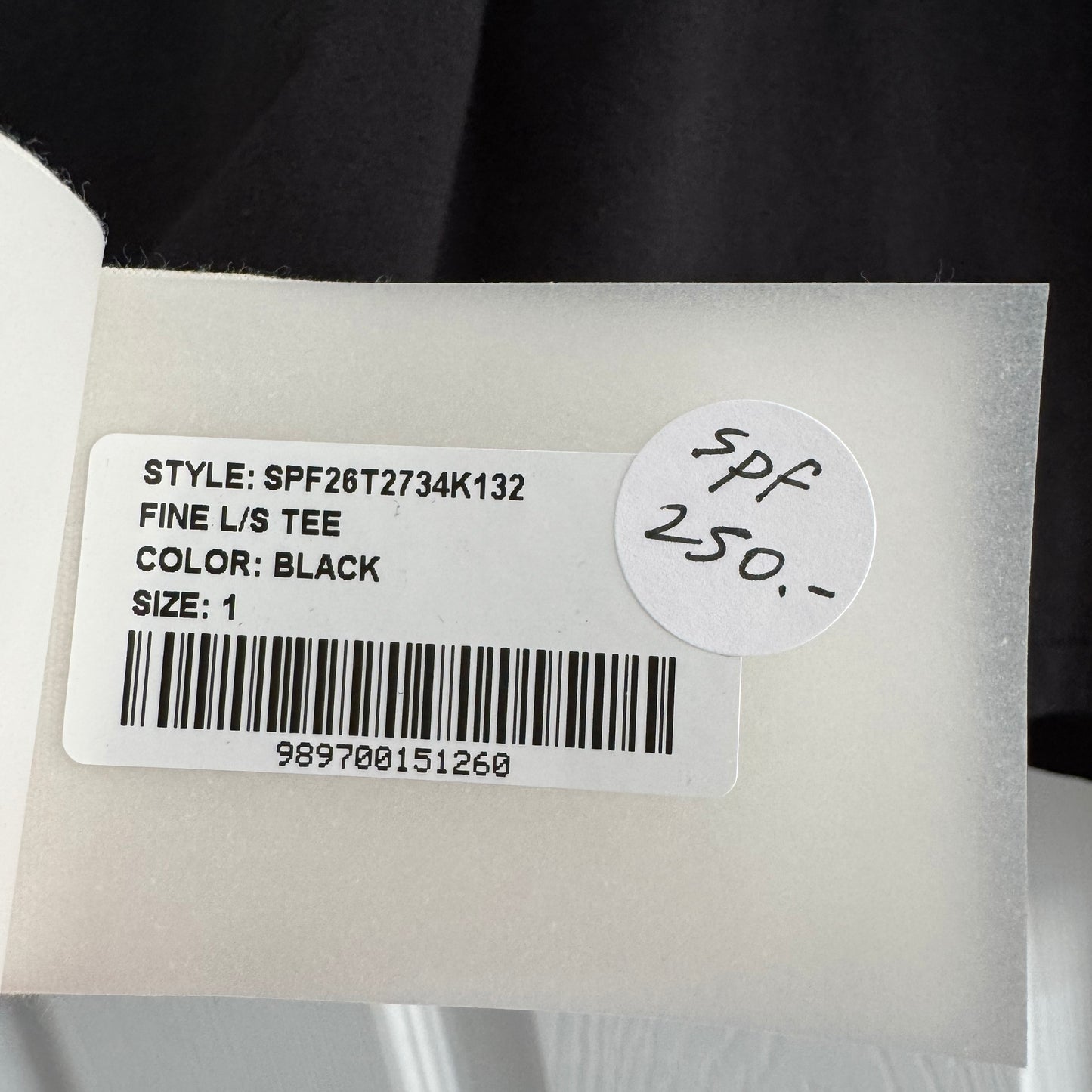 Lauren Manoogian Fine L/S Tee in Black, size "1" (size Small)