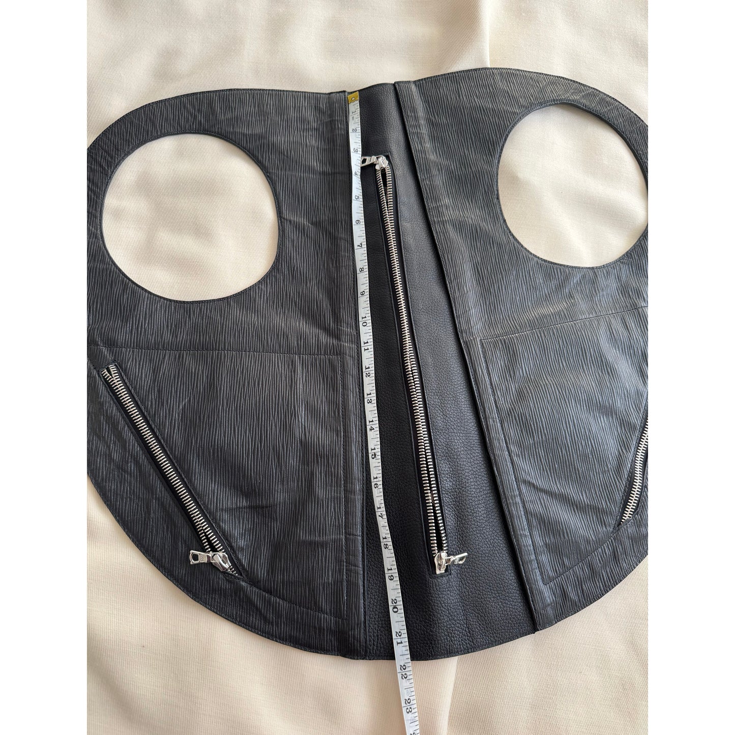 Sac transformable Lauren Bagliore « Body Armour » en cuir embossé lézard