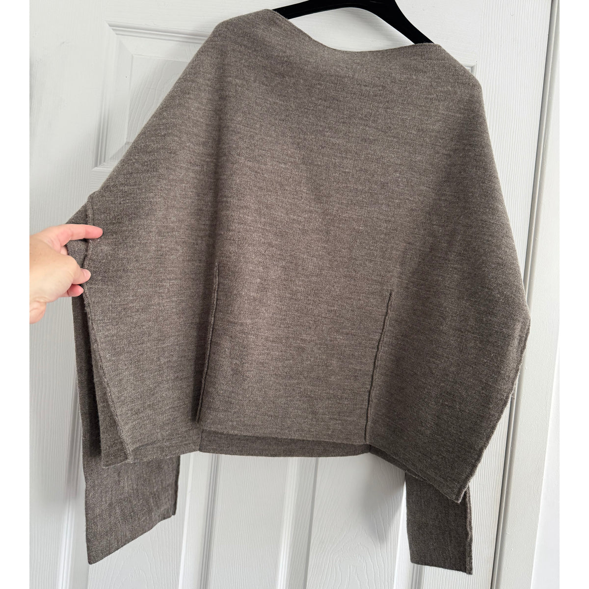 Lauren Manoogian Double Knit Boatneck Sweater in "Cinder", size "2" (fits M/L)