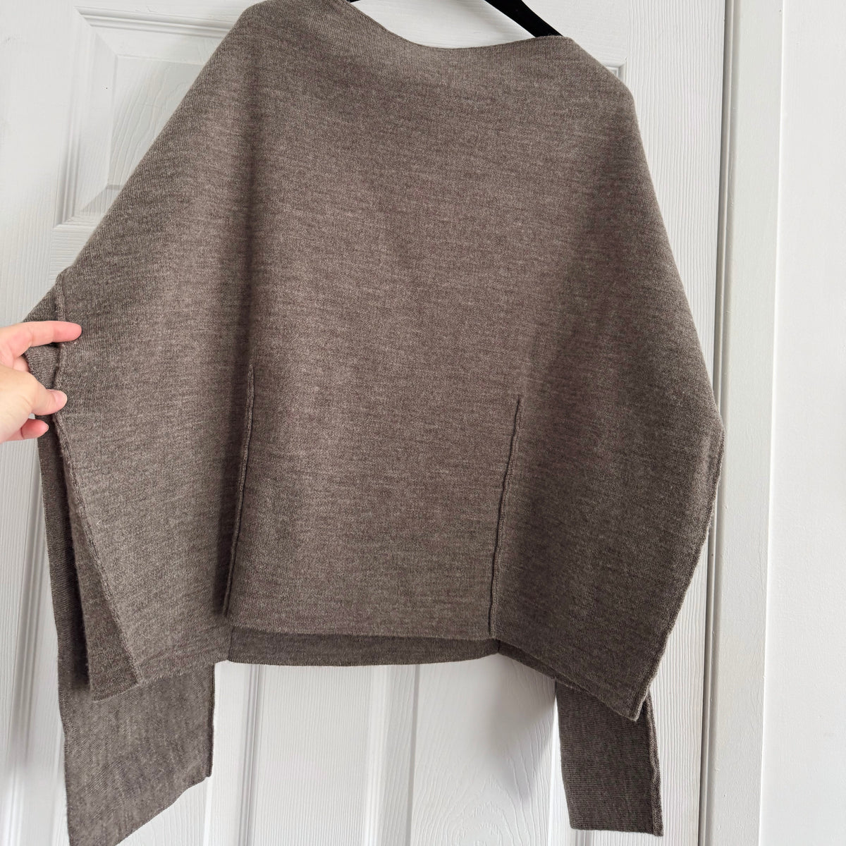 Lauren Manoogian Double Knit Boatneck Sweater in "Cinder", size "2" (fits M/L)