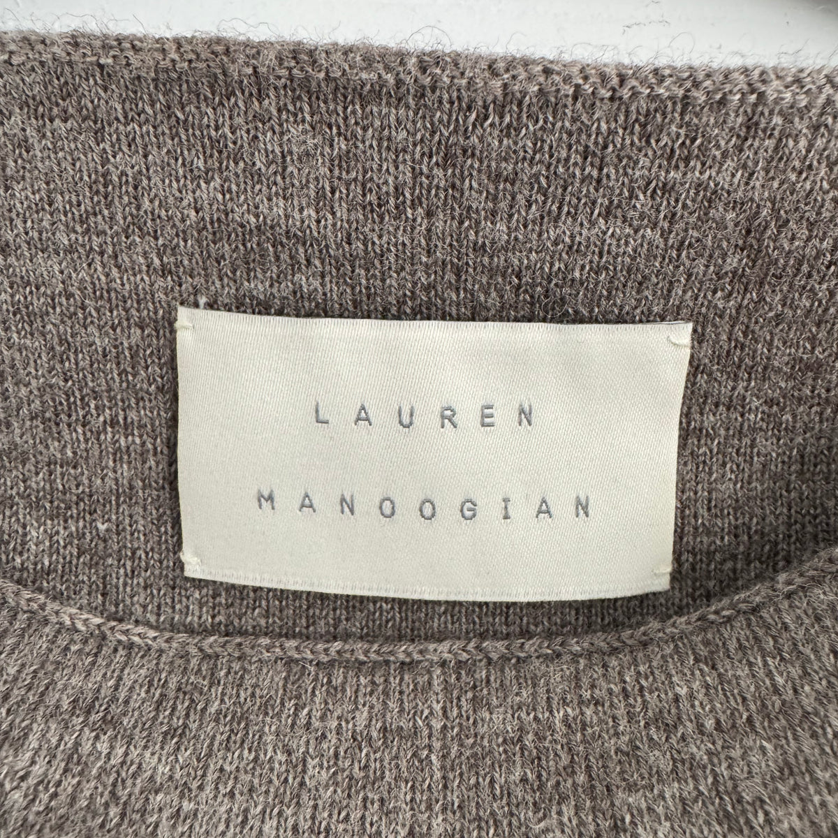 Lauren Manoogian Double Knit Boatneck Sweater in "Cinder", size "2" (fits M/L)