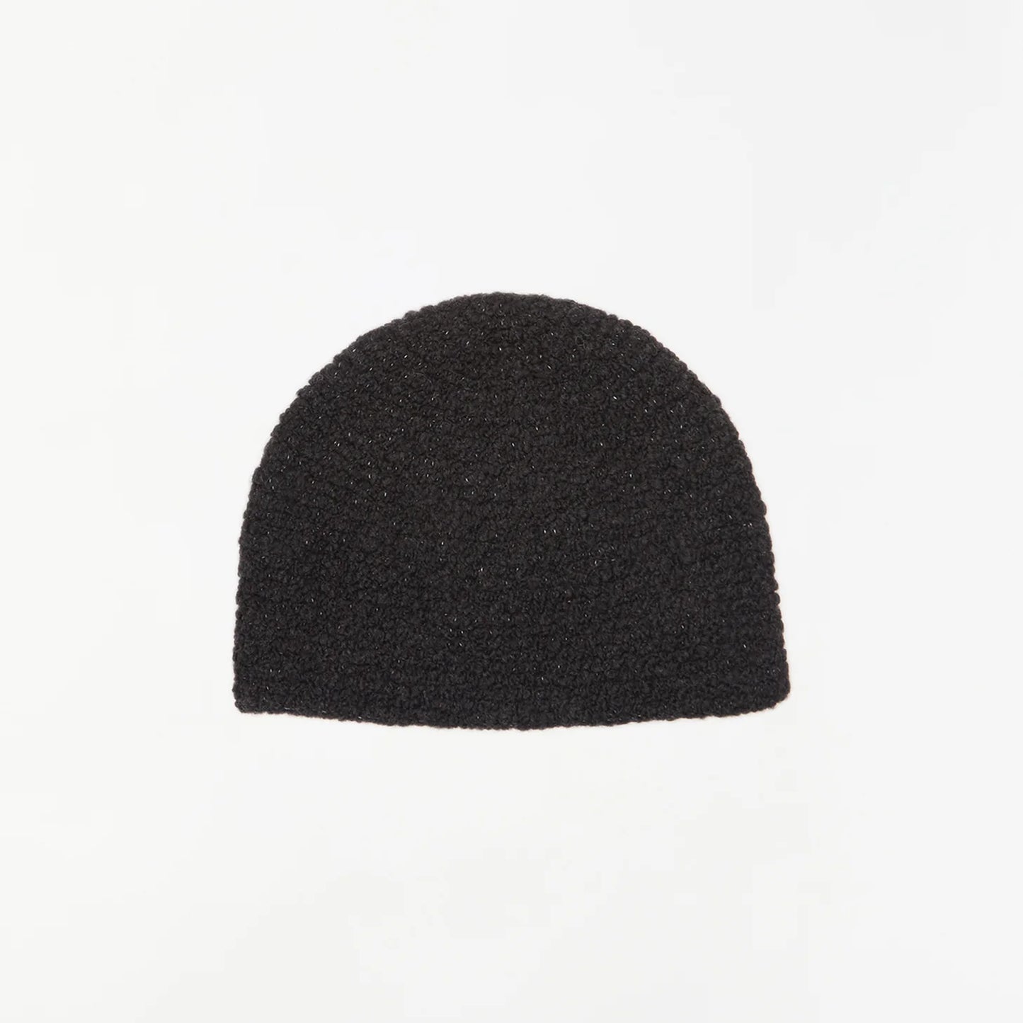 Lauren Manoogian Bouclé Knit Toque in Black Melange