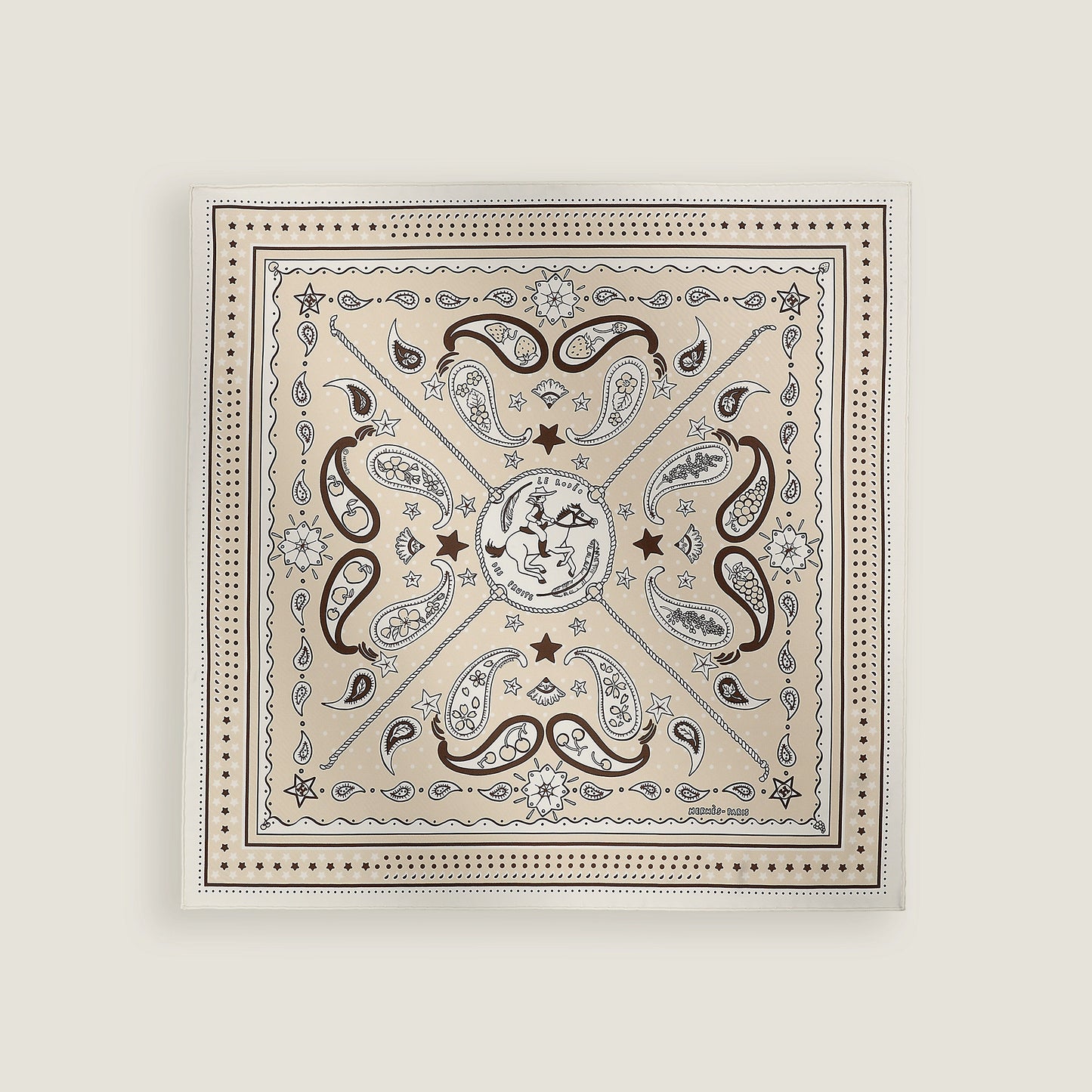 Hermes Le Rodeo des Fruits bandana 55
