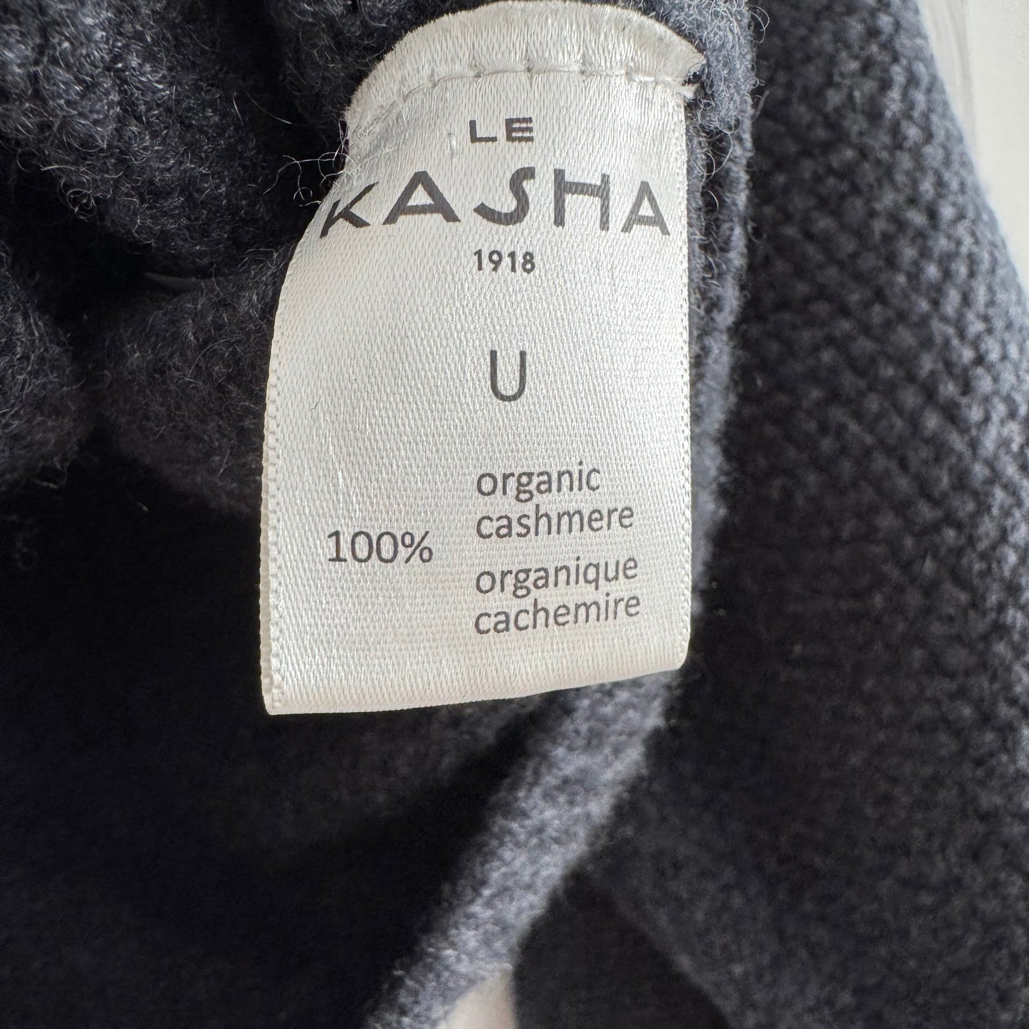 Le Kasha "Accra" Cropped Cashmere Cardigan in Grey