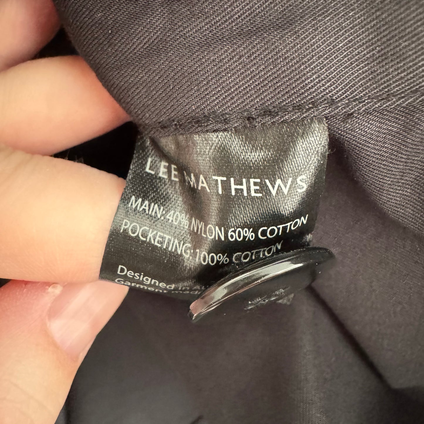 Lee Mathews "Davey" Mini Dress in Black, size "2" (fits like Medium ish)