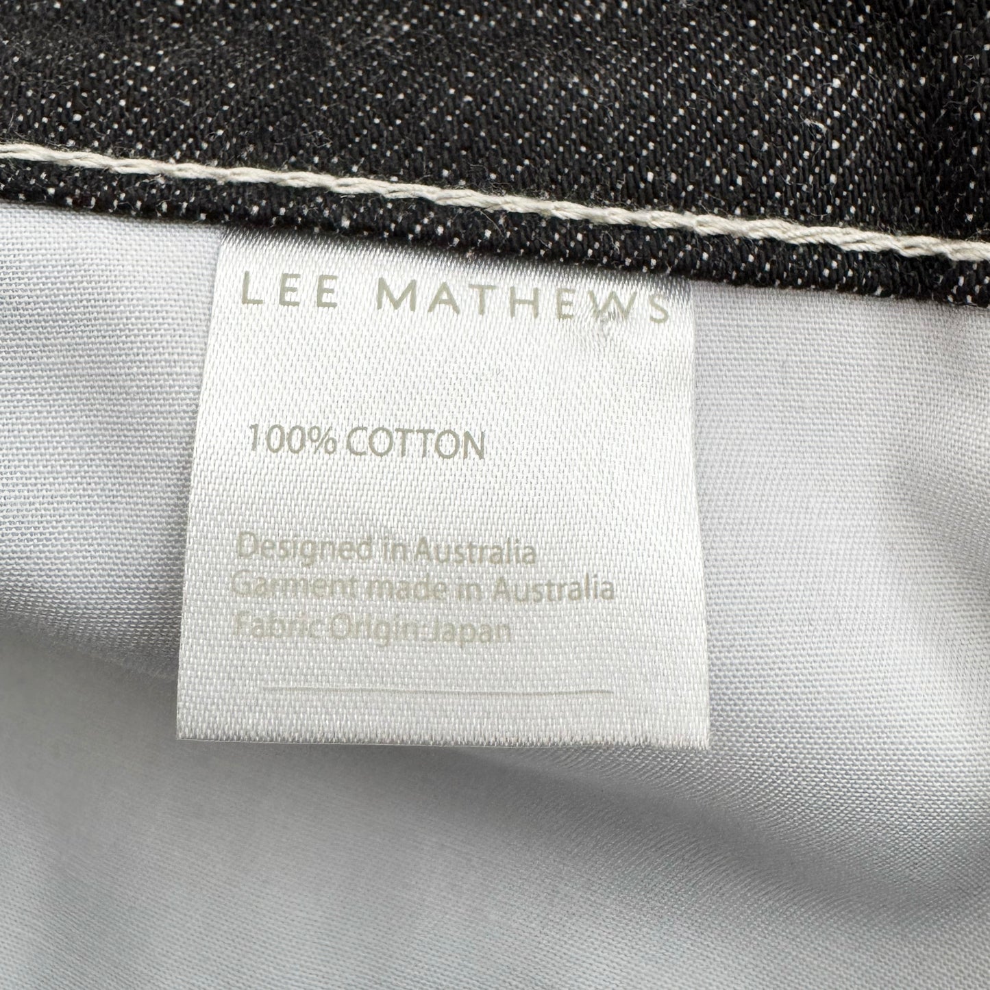 Lee Mathews "Leo" Jeans in Dark Indigo, size "4"