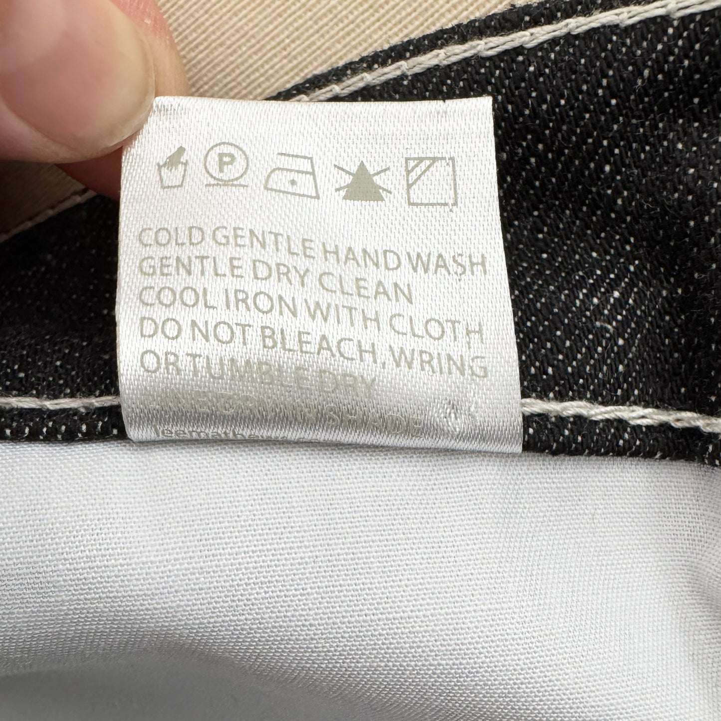 Lee Mathews "Leo" Jeans in Dark Indigo, size "4"