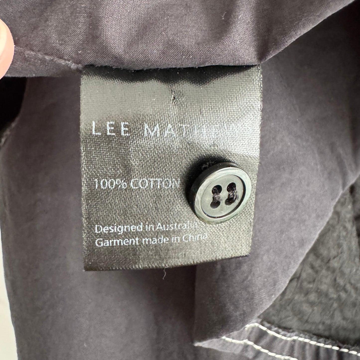 Lee Mathews "Lilian" Balloon Sleeve Mini Dress in Black, size "1" (Small)