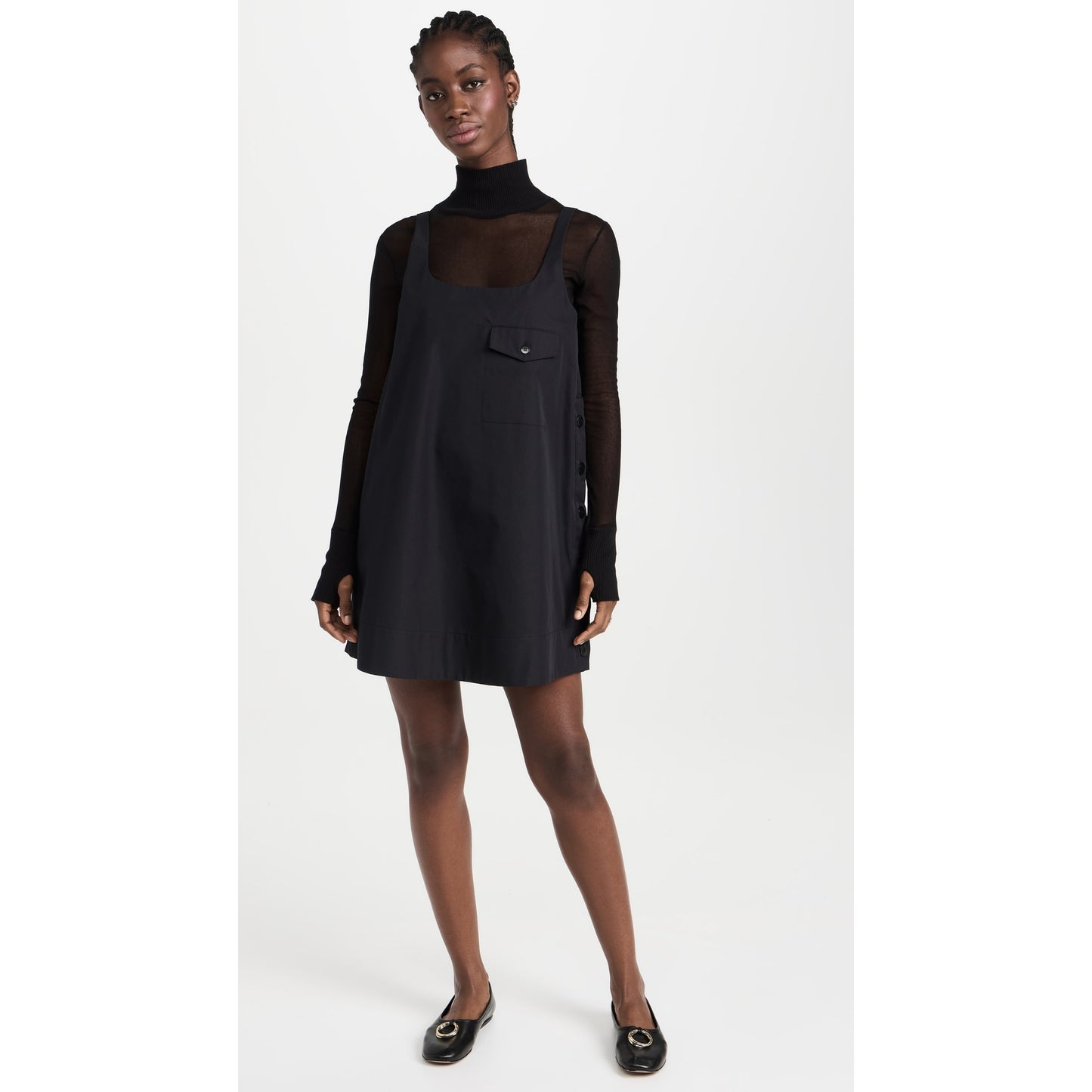 Lee Mathews "Davey" Mini Dress in Black, size "2" (fits like Medium ish)