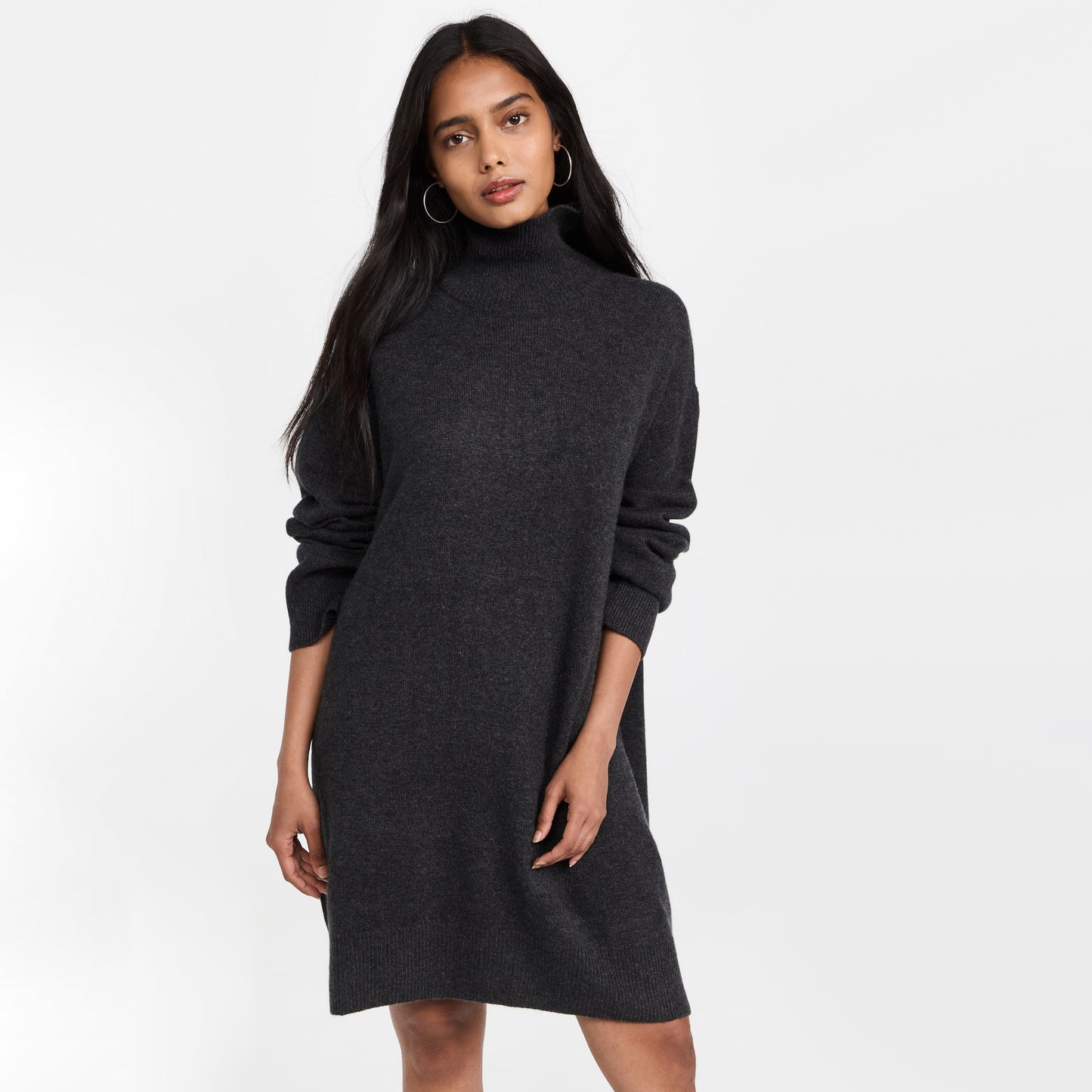 Le Kasha "Kalmar" Cashmere Turtleneck Dress, One Size Only