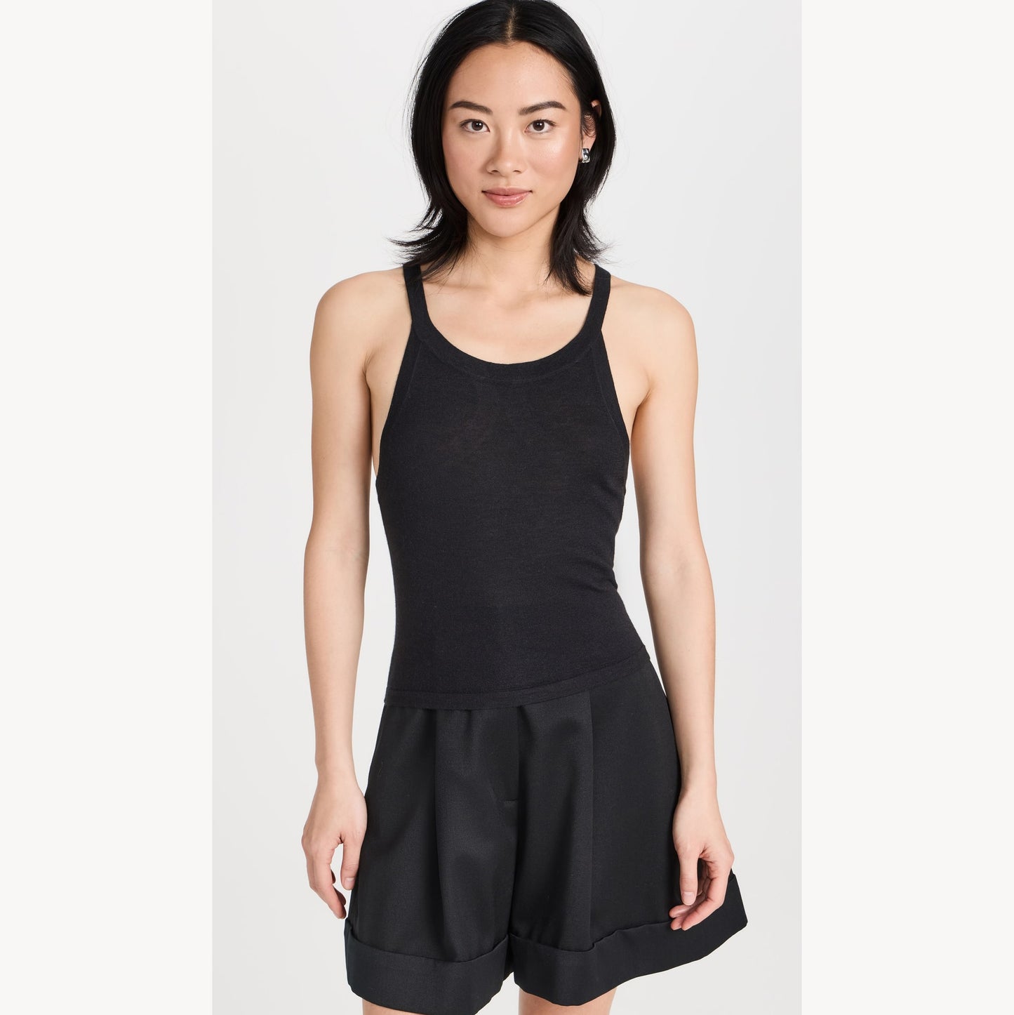 Le Kasha "Malda" Cashmere Tank in Black, size Medium (fits S/M)