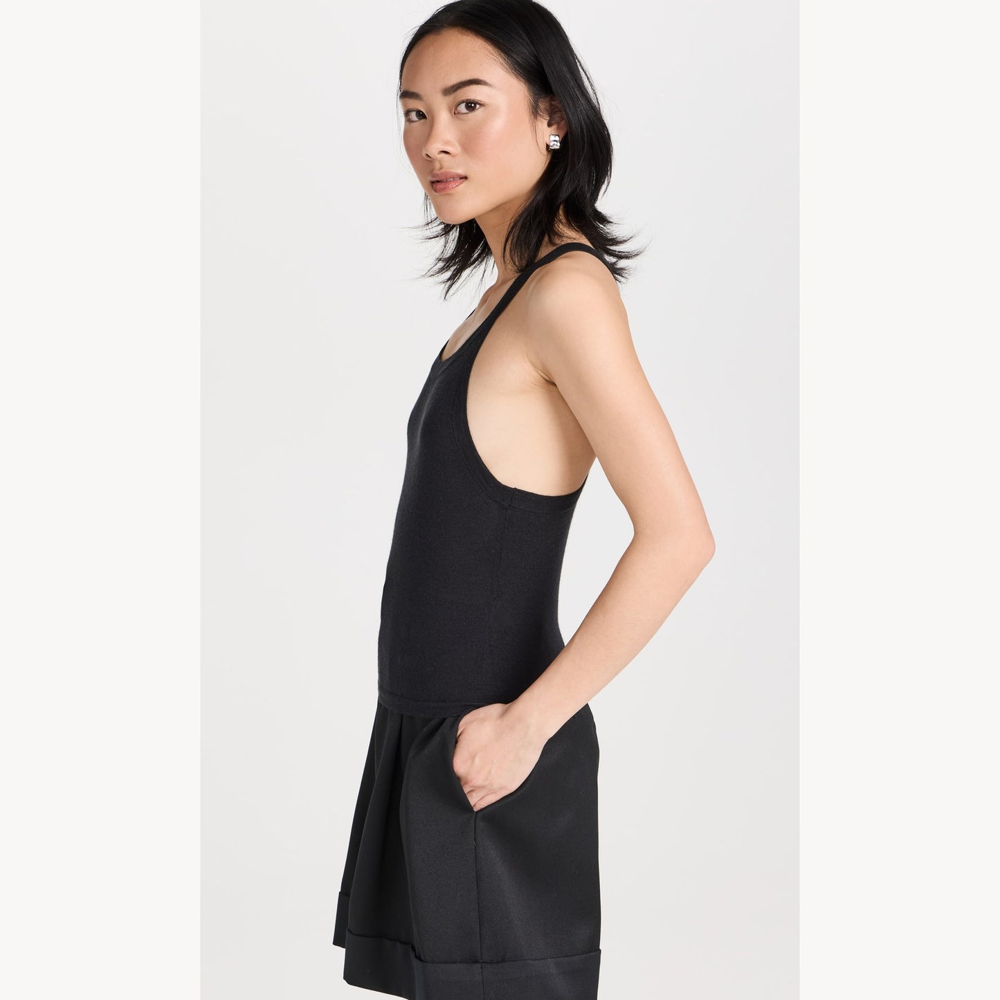 Le Kasha "Malda" Cashmere Tank in Black, size Medium (fits S/M)