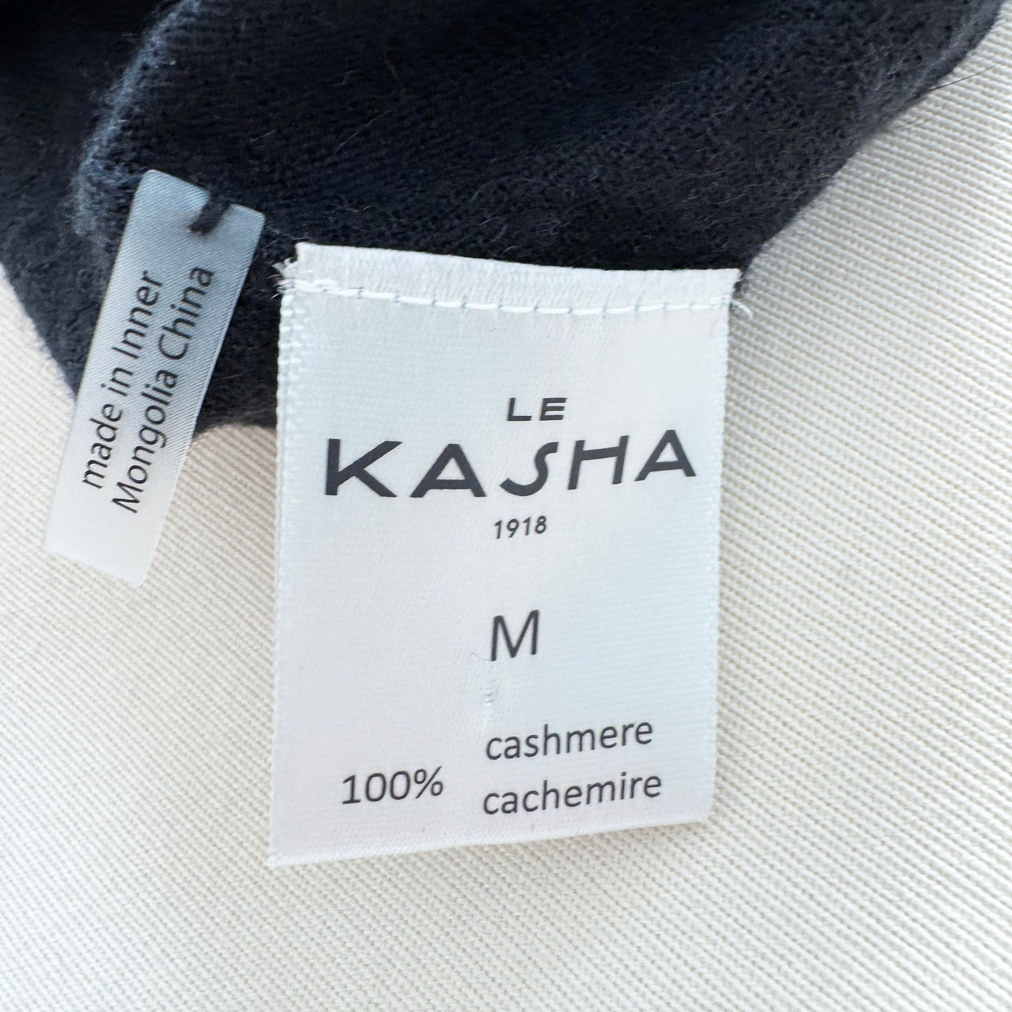 Le Kasha "Malda" Cashmere Tank in Black, size Medium (fits S/M)