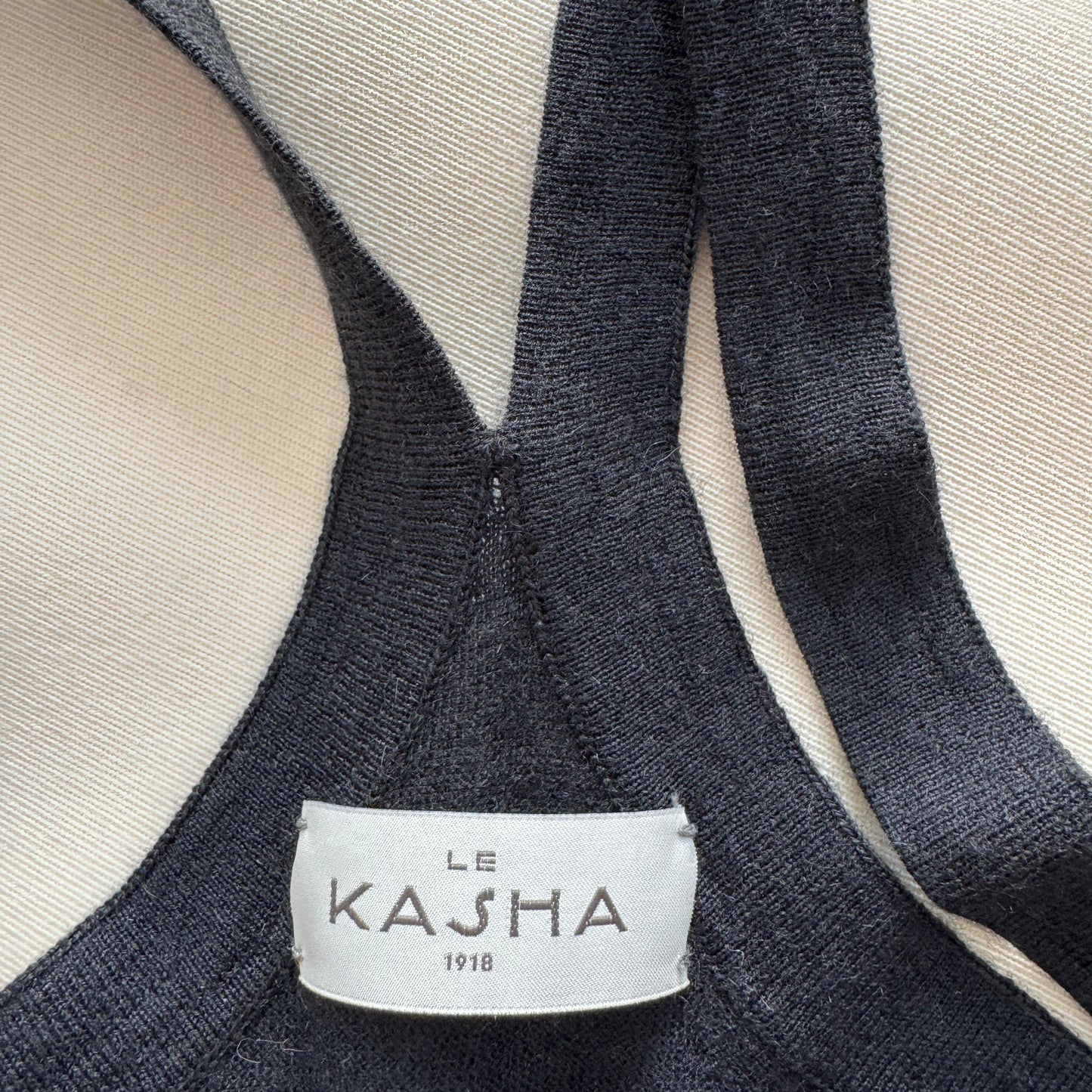 Le Kasha "Malda" Cashmere Tank in Black, size Medium (fits S/M)