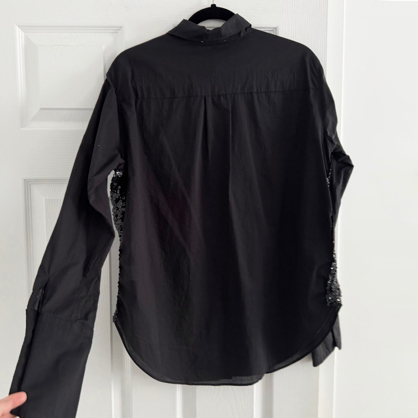 Lele de Baltzac "Valentine" Blouse in Black, size Medium