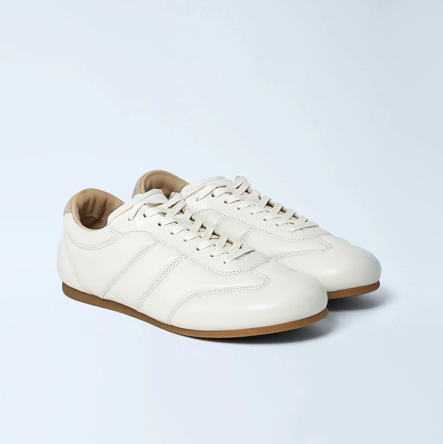 Lemaire "Soft" Nappa Leather Runner in "Milk", size 38