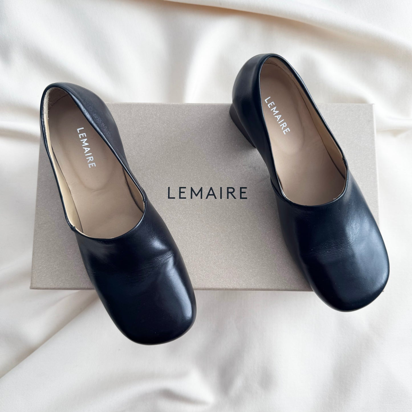 Lemaire "Anatomic" 55mm Pumps in Black, size 36
