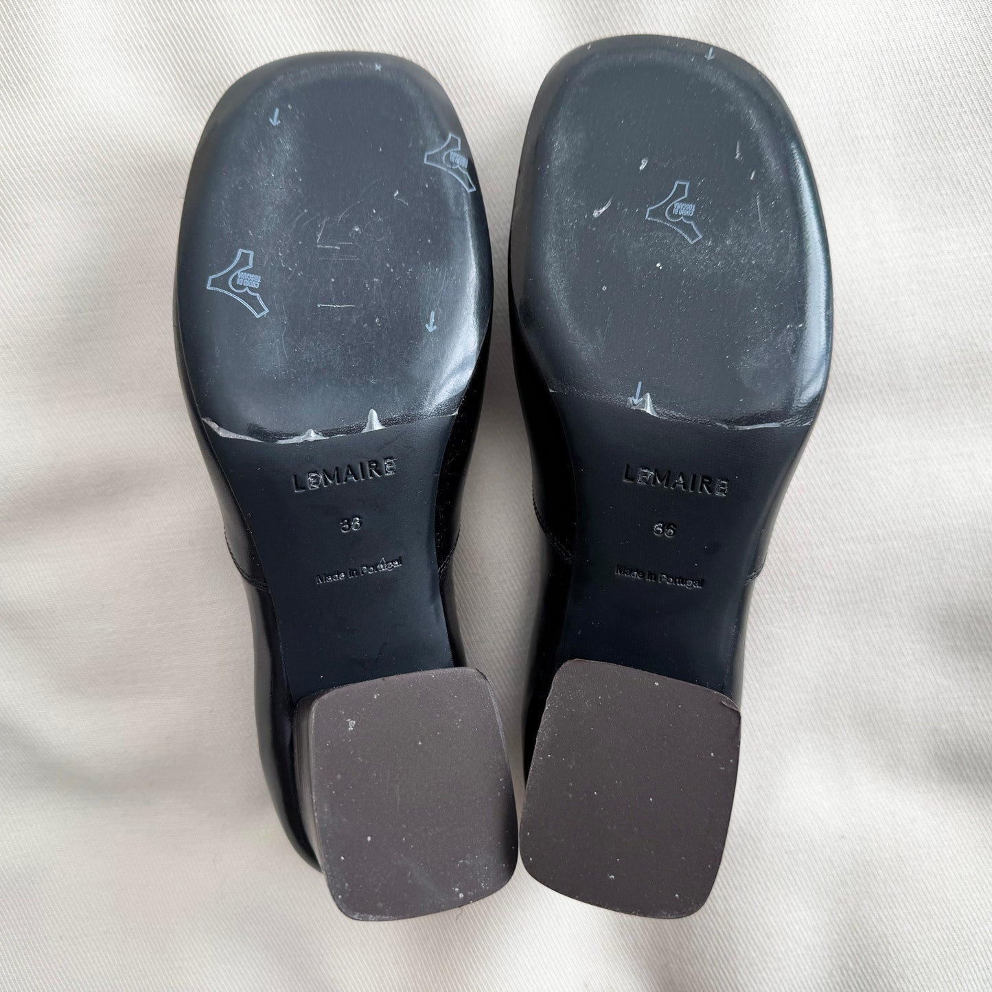 Lemaire "Anatomic" 55mm Pumps in Black, size 36