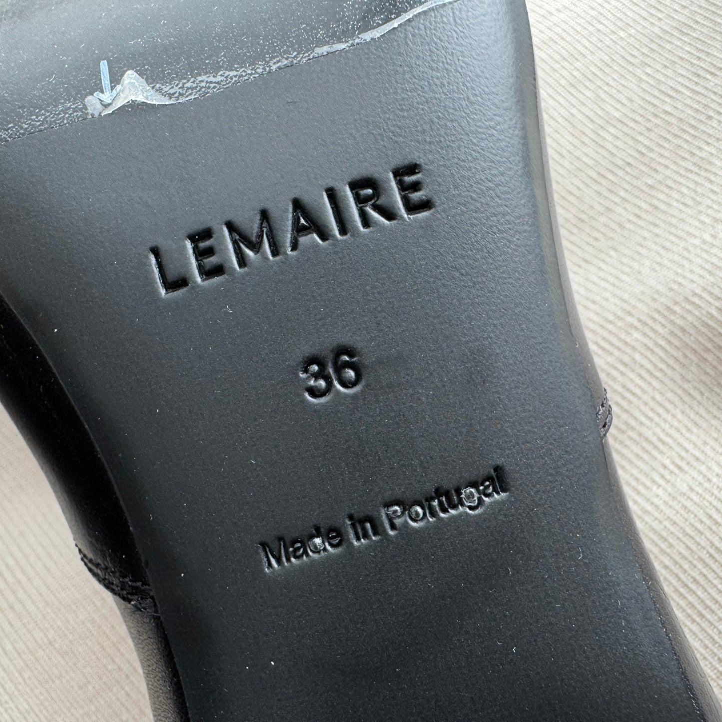 Lemaire "Anatomic" 55mm Pumps in Black, size 36