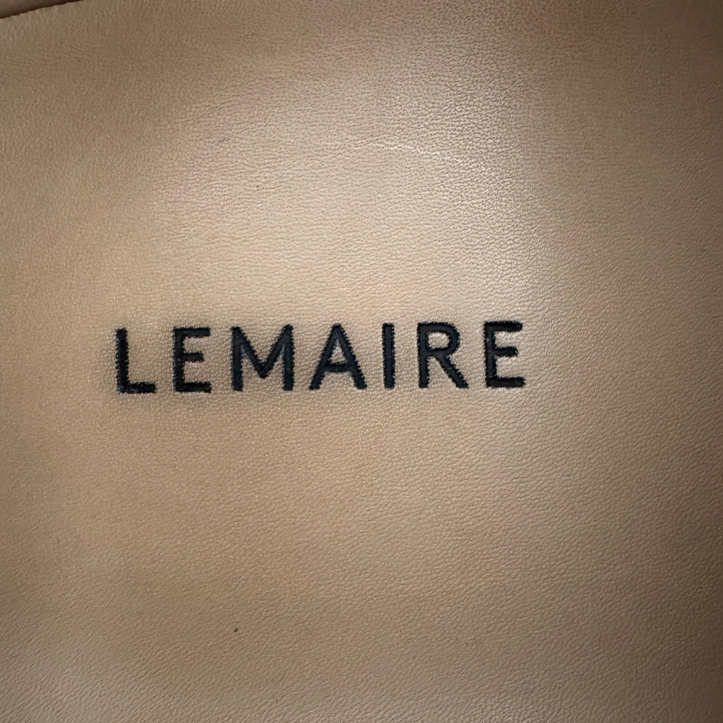 Lemaire "Soft" Nappa Leather Runner in "Milk", size 38