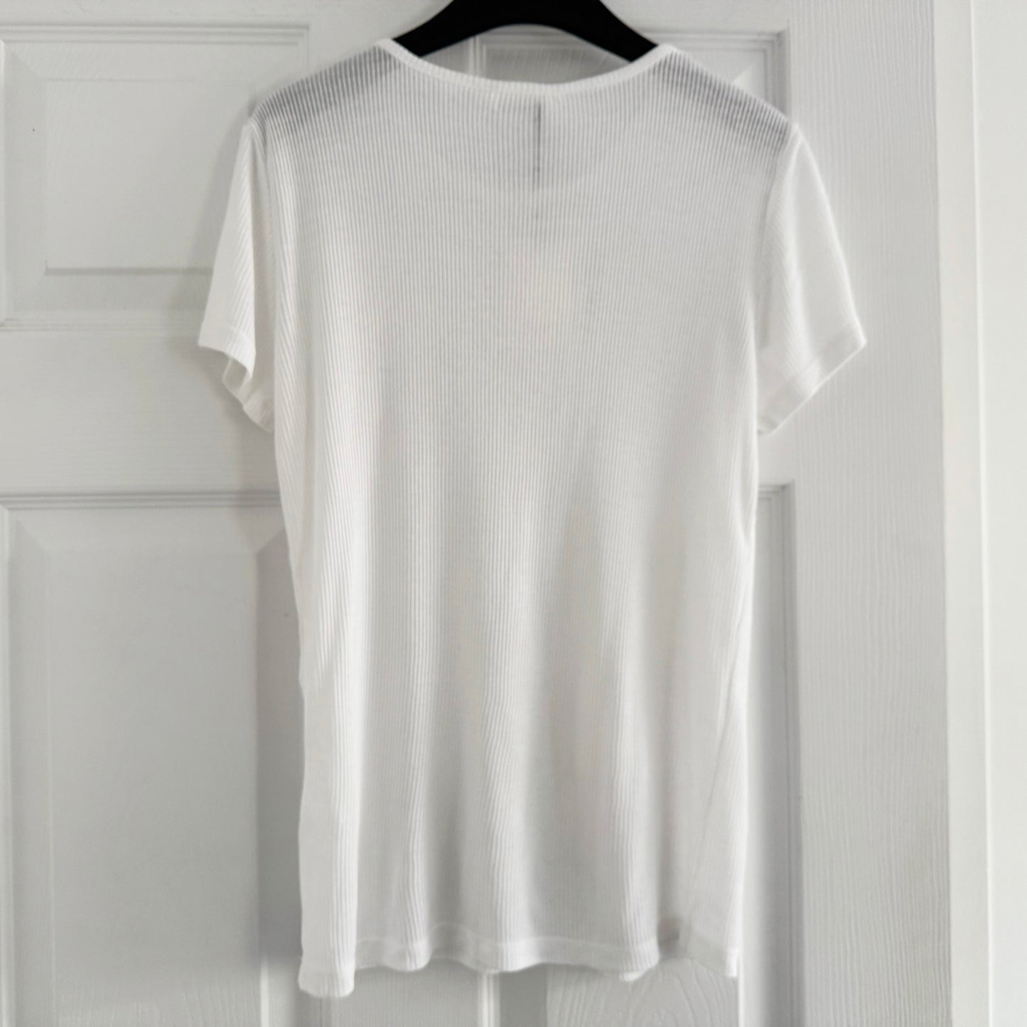 Leset "Rozzi" Scoop Neck Tank & Classic Tee in White, size Small