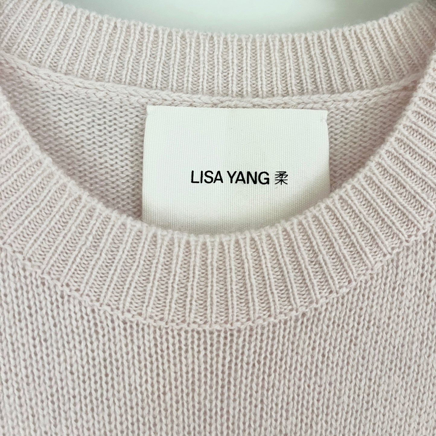 Lisa Yang "Mable" Sweater in Soft Pink, size "1" (size Small)
