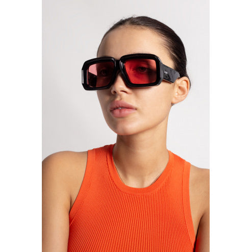 Loewe x Paula's Ibiza 'Dive In Mask' Sunglasses in "Shiny Black"