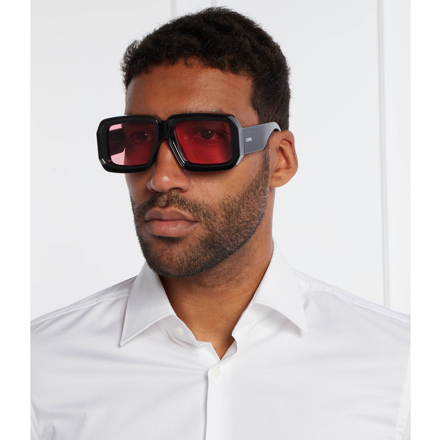 Loewe x Paula's Ibiza 'Dive In Mask' Sunglasses in "Shiny Black"